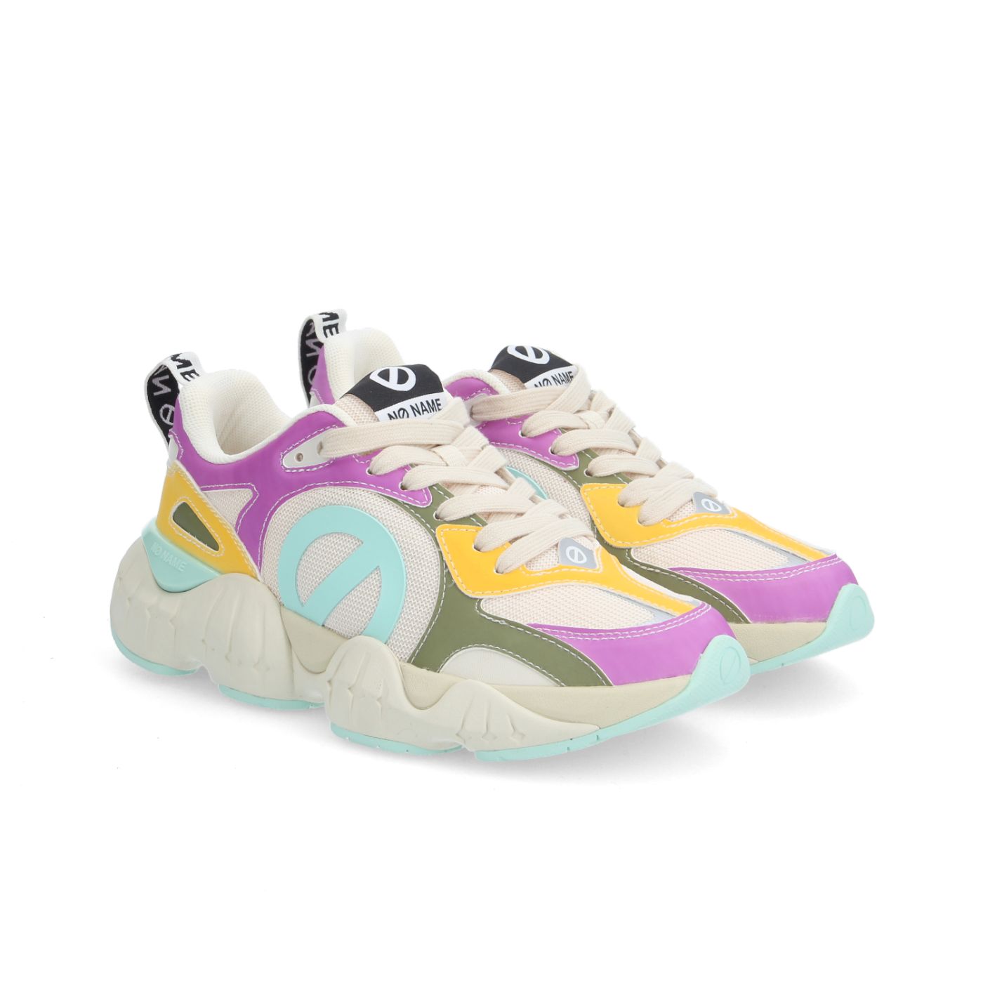 KRAZEE RUNNER W - KNIT/DISCOLOR - BIANCO SPORCO/LILLA